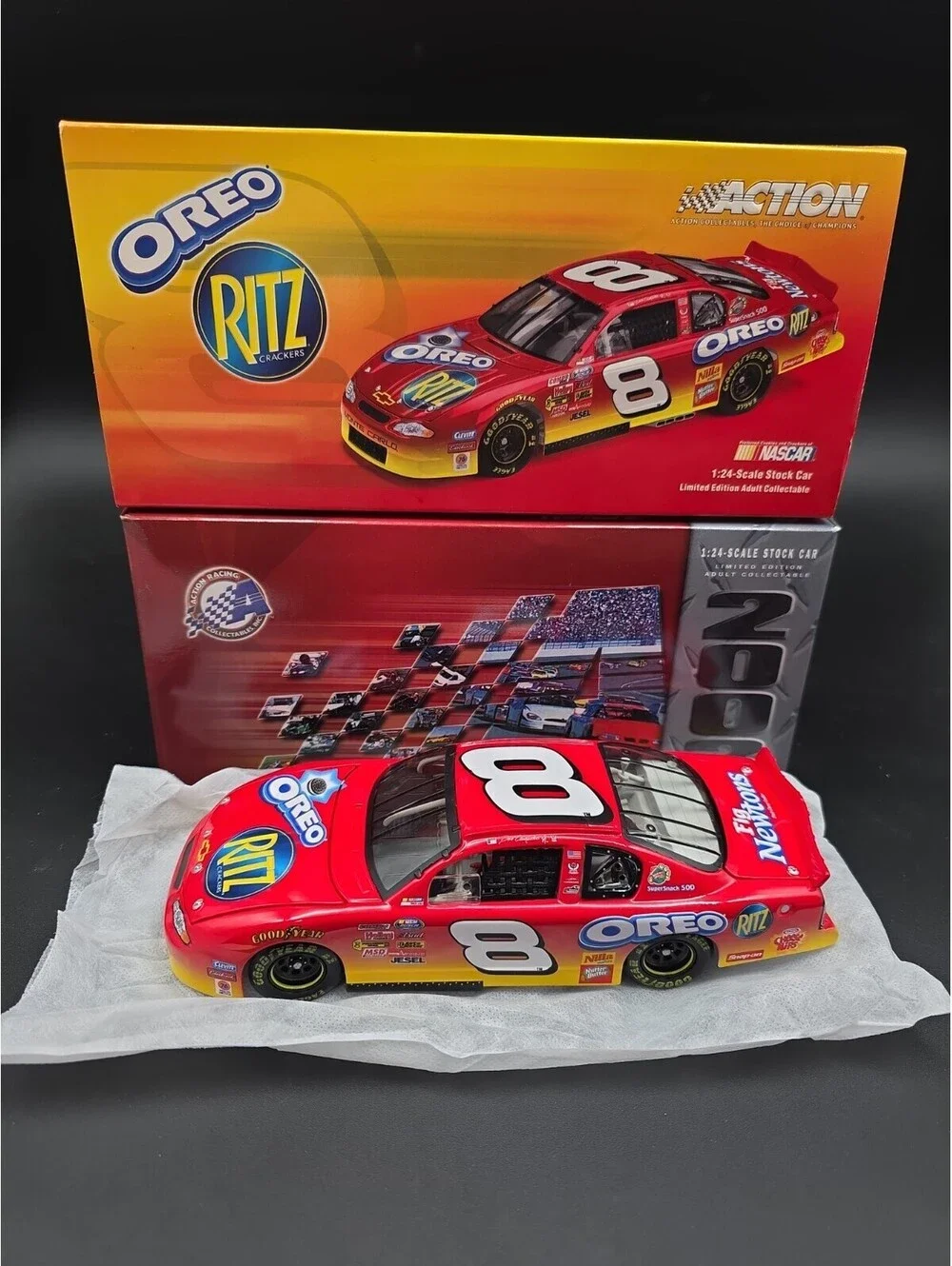 #8 DALE EARNHARDT JR. 1/24 OREO RITZ CUP CAR 2003 ACTION Diecast Car